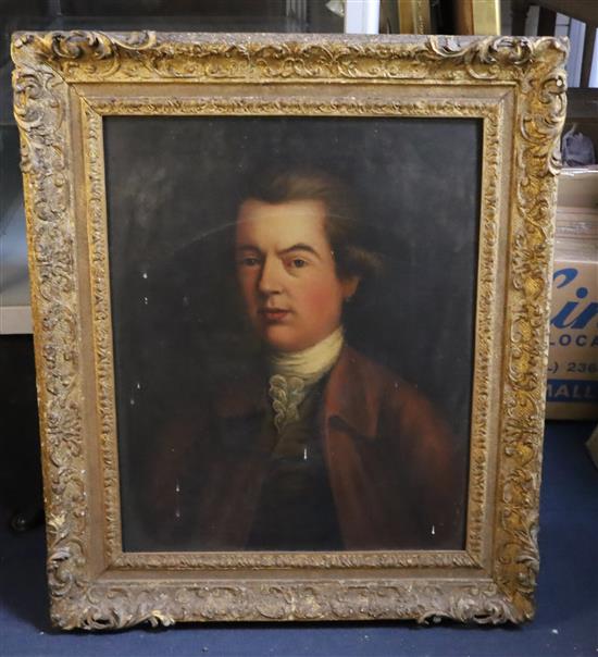 18th century English School Portrait of Francis Powell, son of Sir Alexander Powell 60 x 49cm